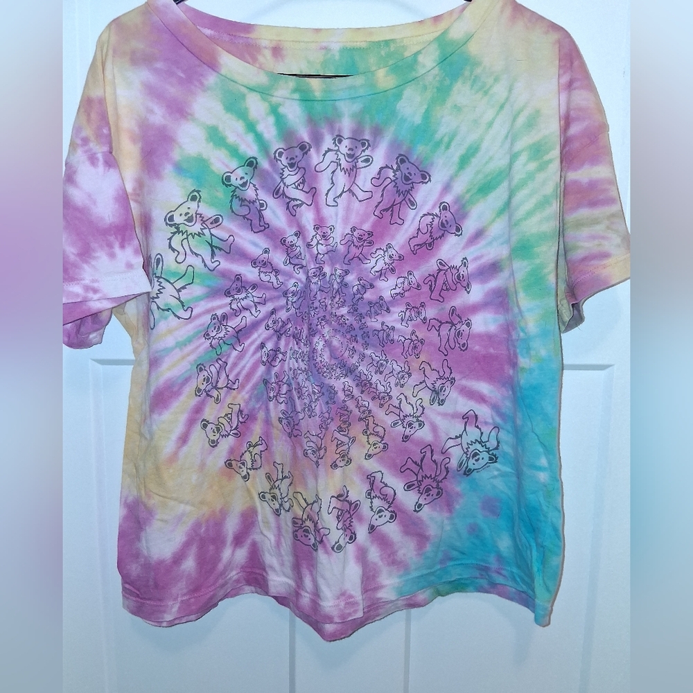 Grateful Dead Dancing BearsTie-Dye Graphic T-Shirt Size Small